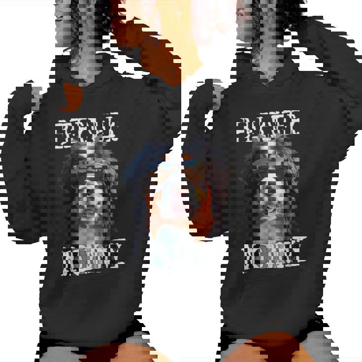 Berner Mommyバーニーズマウンテンドッグ ママ 犬 ママ 母の日 バーニーズマミー レディースパーカー