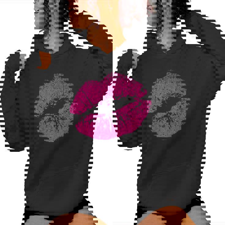 Besoexy Con Estampado De Labios Rosados Para Eseductoras Y Novias In Mangas Sudadera con capucha para mujer