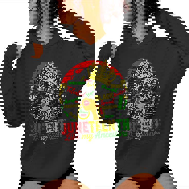 Black Freedom 1865 Junenth Like My Ancestors Women Hoodie