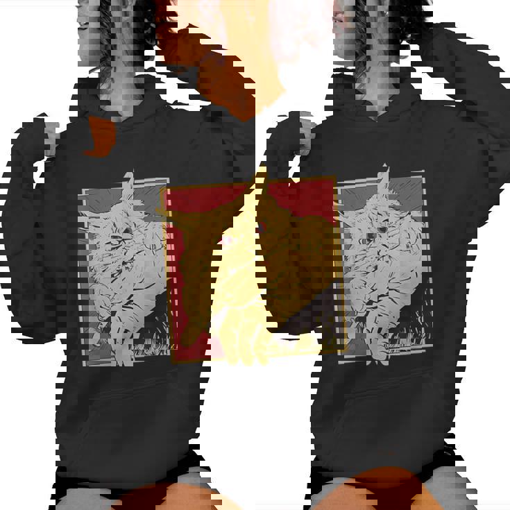 Cat Bite Anime For Women Women Hoodie