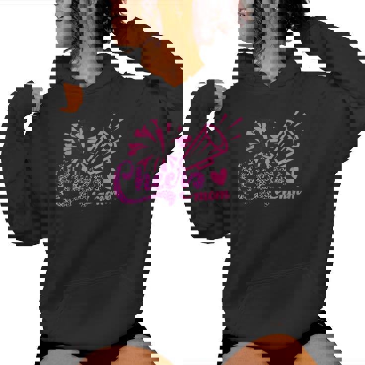 Cheer Mom ヒョウ文字 チアポンポン メガホン付き レディースパーカー