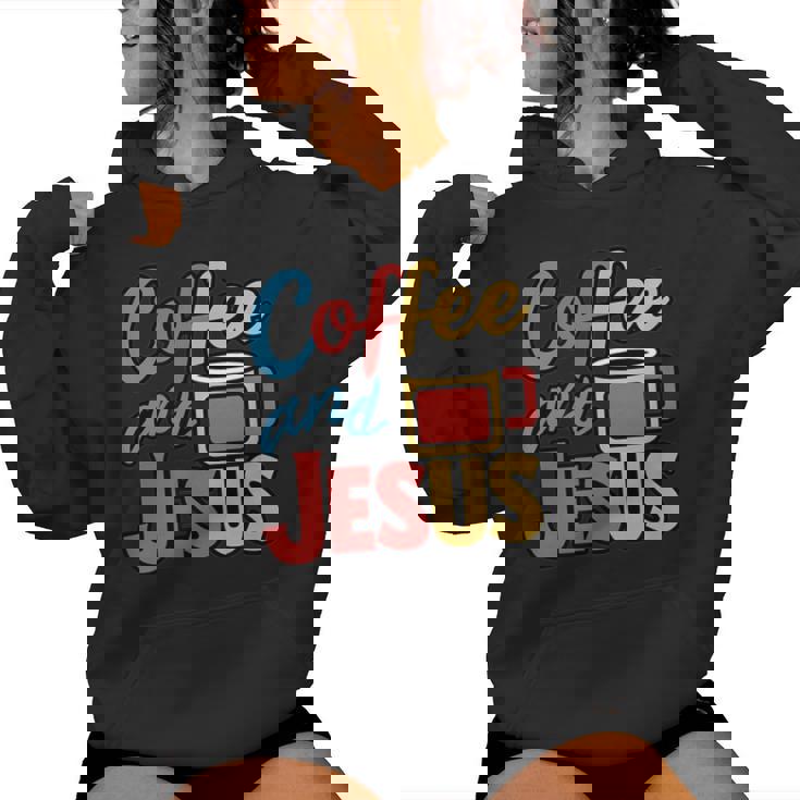 Coffee And Jesus Awesome Christian Caffeine Lover Church レディースパーカー