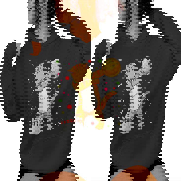 Dabbing Cat ボウリングシャツ 面白いボウリングギフト 猫 お母さん 女の子 レディースパーカー