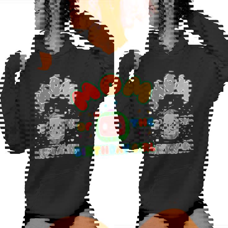 Dad And Mom Of The Birthday Girl Melon Family Matching Women Hoodie