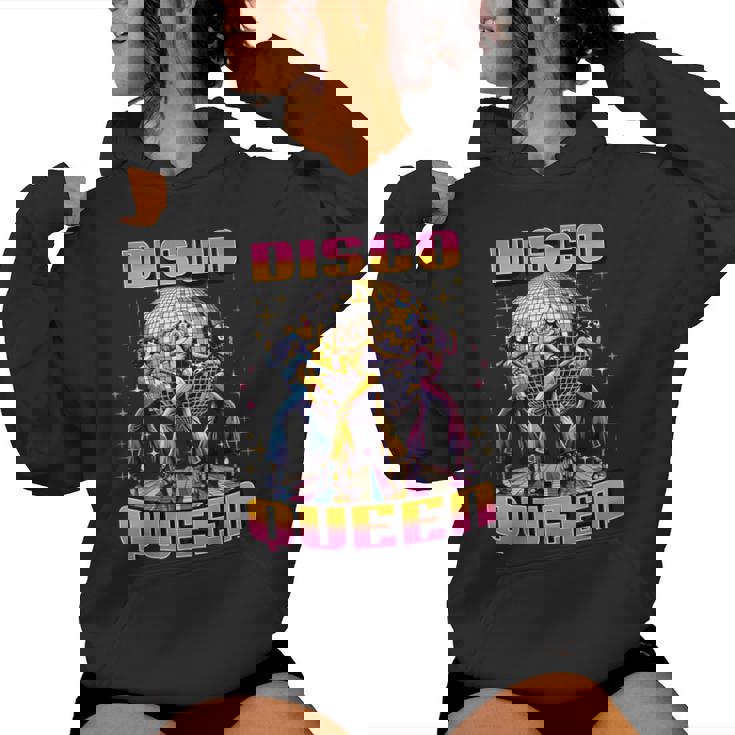 Disco Queen Retro Dancing 70 80 Disco Sudadera con capucha para mujer