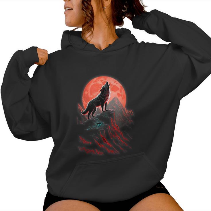 Disfraz De Lobo Para Niños Lobo Lobo Lobo Sudadera con capucha para mujer