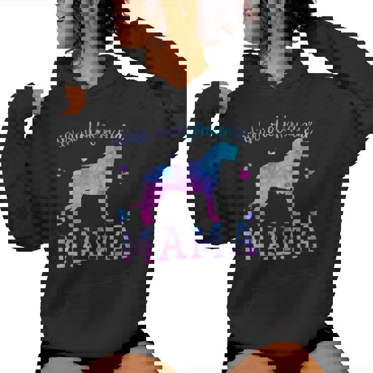 Distressed Irish Wolfhound Lovers Mom Mother's Day Women Hoodie