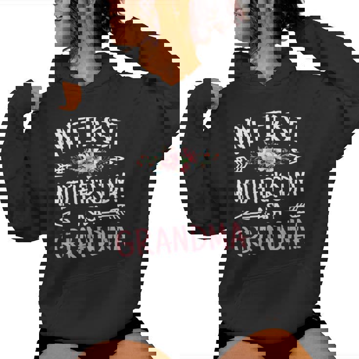 My First As A Grandma Cute Grandmother Women Hoodie