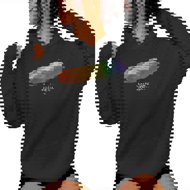 Baguette Rainbow Faguette Lgbt Pride Month Women Hoodie