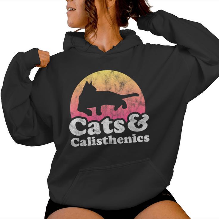 Gatos Y Calistenia Hombre O Gato Y Calistenia Sudadera con capucha para mujer