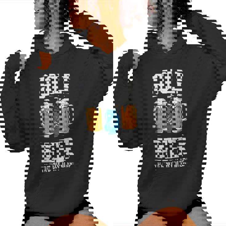 Golf And Beer That's Why I'm Here ゴルフ ビールを飲む人 レディースパーカー