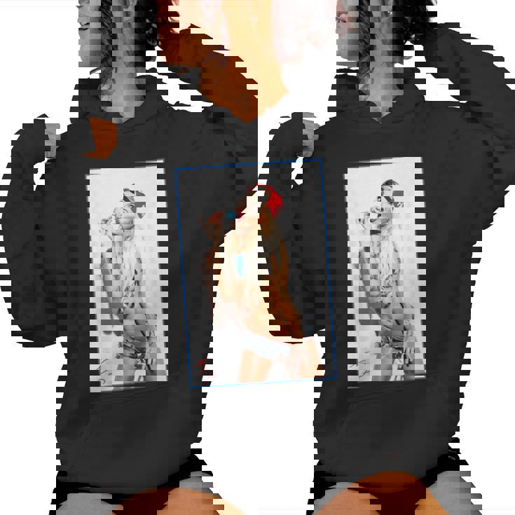 Hot Girl On 男性用 Ice Pop Pinup 2 レディースパーカー