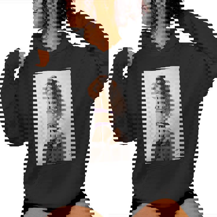 Hot Girl On 男性用 紫のセクシーなモデル レディースパーカー