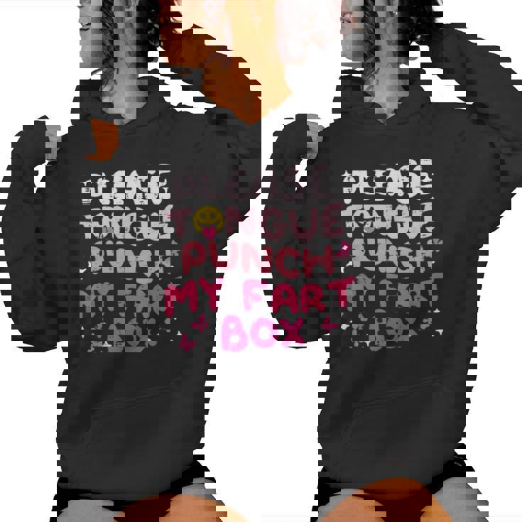Inappropriate Please Tongue Punch Cringe Women Women Hoodie