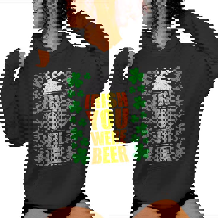 Irish You Were Beer 聖パトリックの日 ビアマグ 面白い レディースパーカー