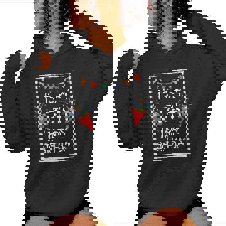 It's My 17Th Birthday Happy 17歳 誕生日 男の子 女の子 レディースパーカー