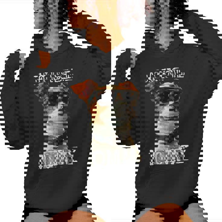 Jack Russell Mommyジャック・ラッセル ママ 母の日 お母さん ジャック・ラッセル・テリア レディースパーカー