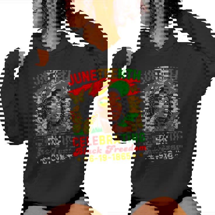 Junenth Celebrating Black Freedom 1865 African Women Women Hoodie