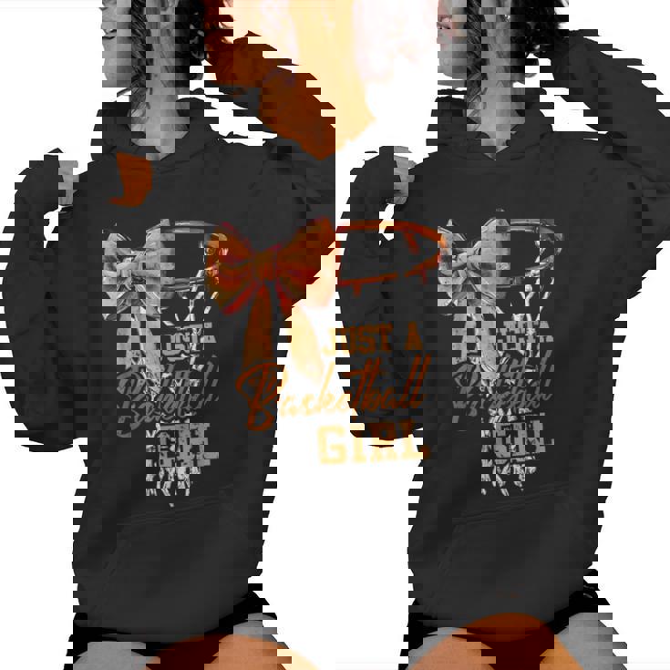 Just A Basketball Girl キュート コケット リボン バスケットボール選手 ガールズ レディースパーカー