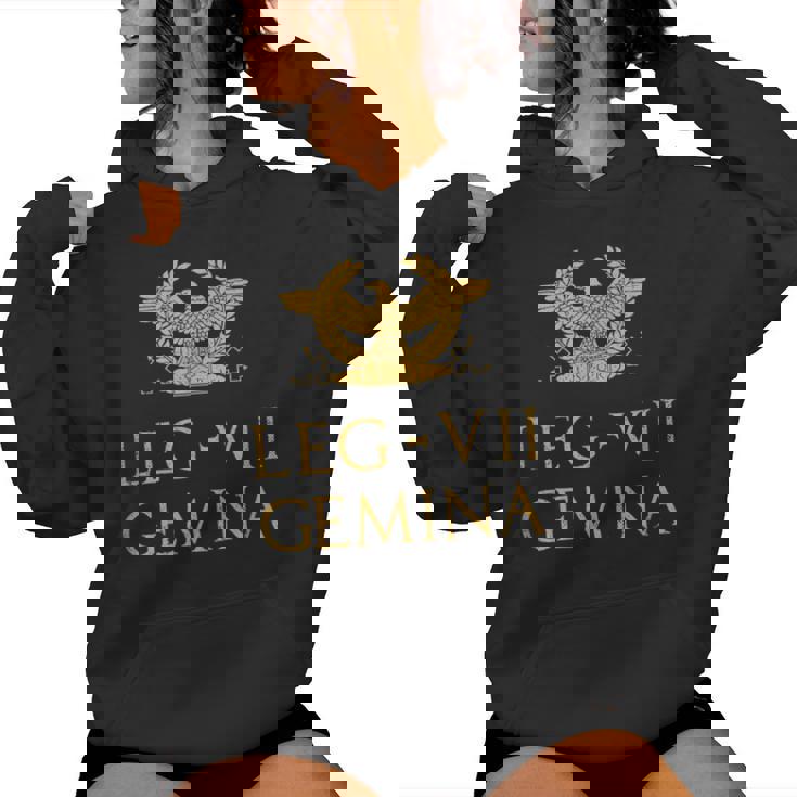 Legioii Gemina Aquila Romana Legión Romana Sudadera con capucha para mujer