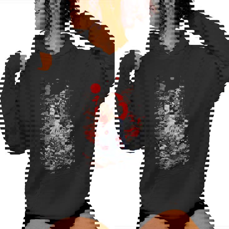 I Love Japan 東京都 日本の女の子 タトゥーアート レディースパーカー