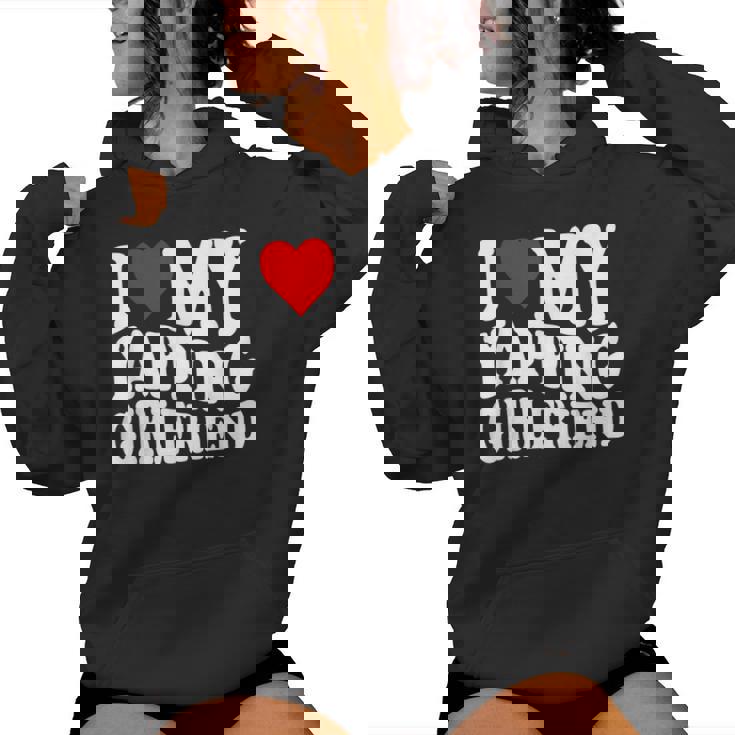 I Love My Yapping Girlfriend レディースパーカー