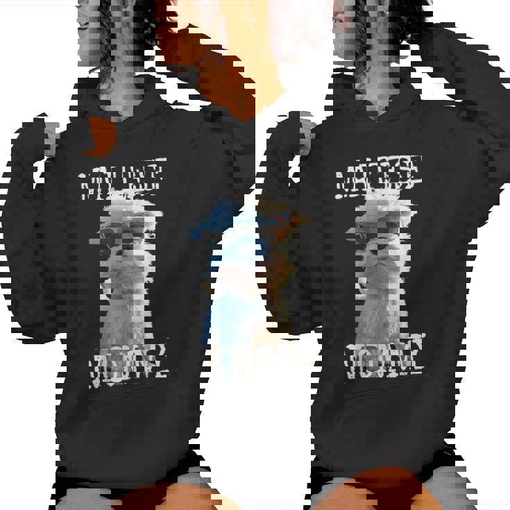 Maltese Mommyマルチーズ ママ 犬 お母さん 母の日 お母さん スウィート・マルチーズ レディースパーカー