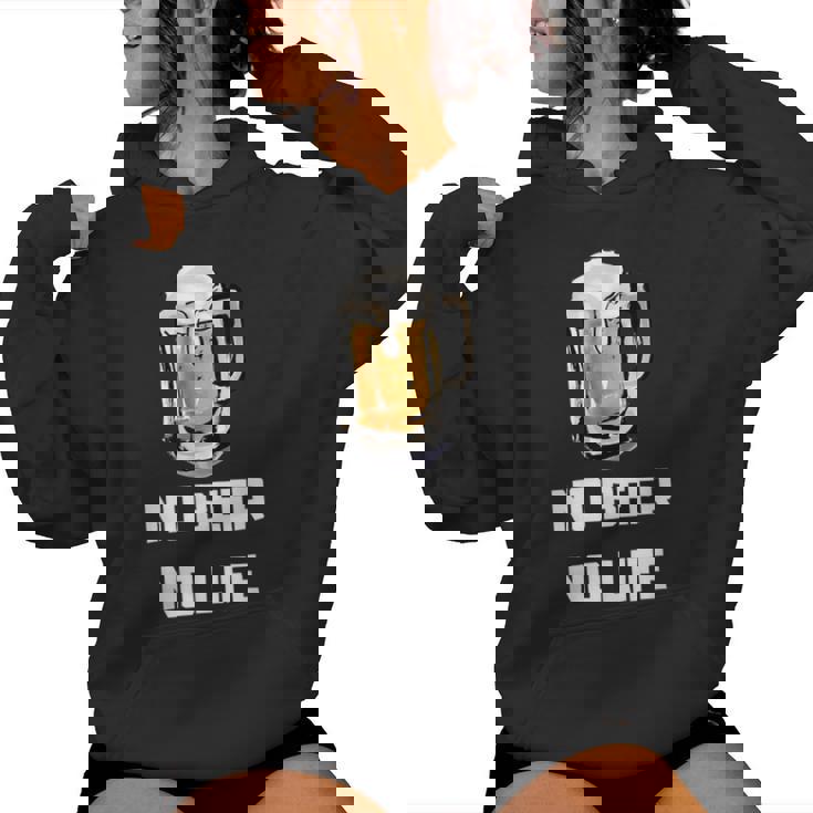 No Beer No Life レディースパーカー