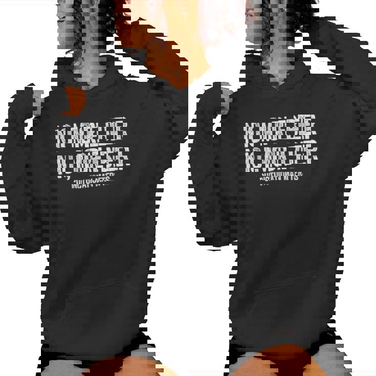 No More Beer シャツ 句読点 Matters メンズ レディース 面白い レディースパーカー