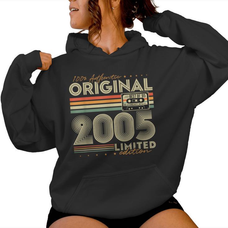 Original 2005Intage Regalo 20º Cumpleaños Hombre Sudadera con capucha para mujer