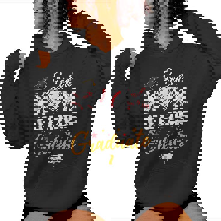 Proud Mom Of A 2025 Graduate Baseball Mom Graduation 2025 Women Hoodie