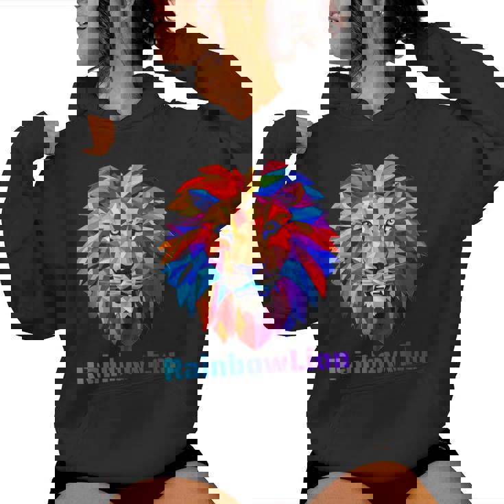 Rainbow Lion レインボー ライオン かっこいい おしゃれ レディースパーカー