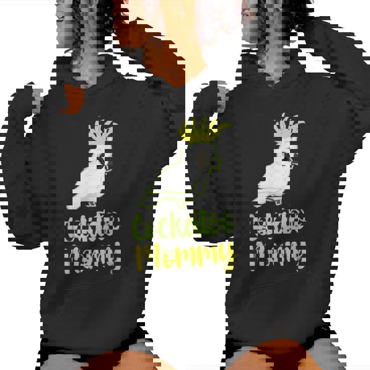 Retro Cockatoo Mother Mom Cockatoo Mommy Cockatiel レディースパーカー