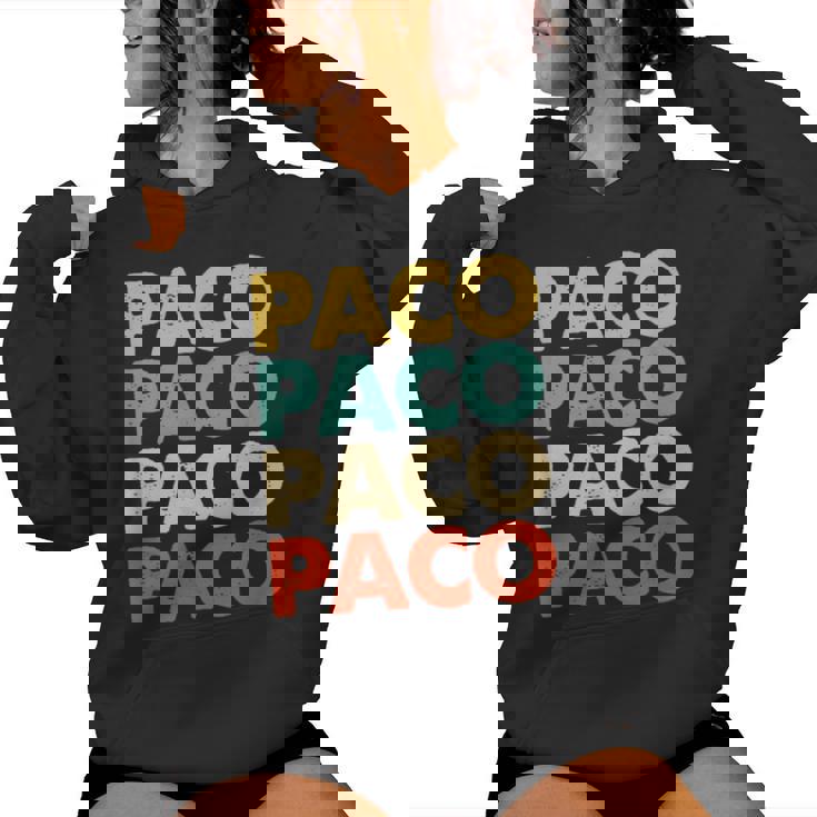 S Y Regalos Para Paco Personalizada Paco Niños Hombre Manga De Doble Puntada Regular Fit Clásico Cuello Crew Sudadera con capucha para mujer
