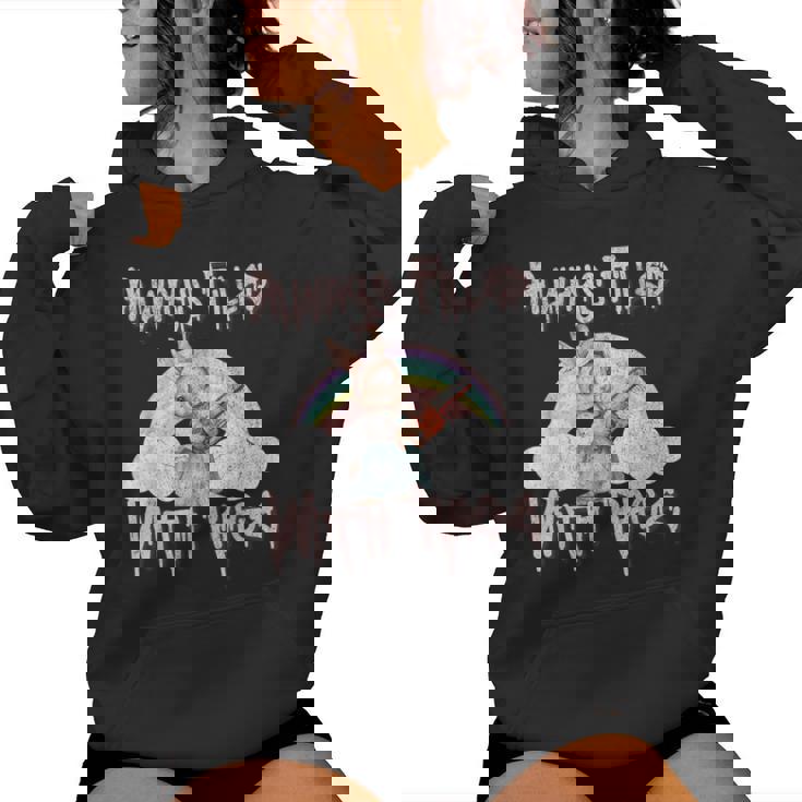 Vintage Chainsaw Bunny Rage Horror Movie Graphic レディースパーカー