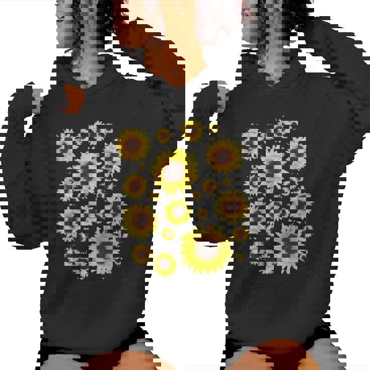 ひまわり 花柄 花 シンプル ポジティブ 夏 グラフィック レディースパーカー