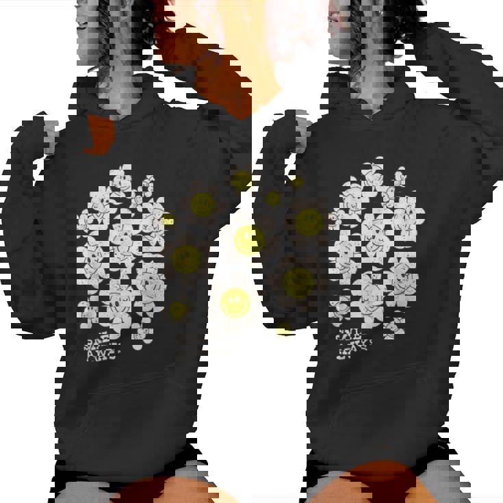 イエロー スマイル 顔 花mile Always キッズ 幼児 女の子 レディースパーカー