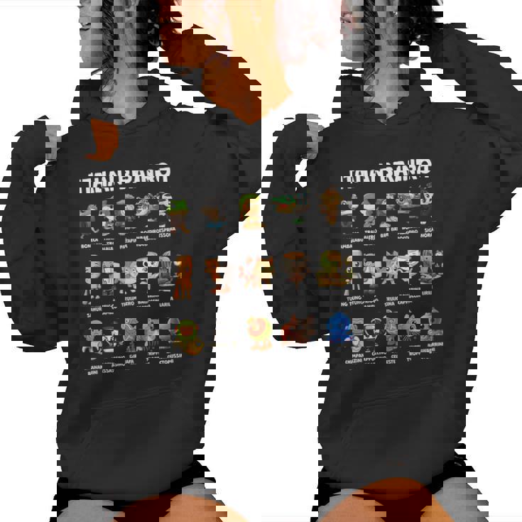 イタリアン ブレイン ミーム キャラクター かわいい 子供 男性 女性 レディースパーカー