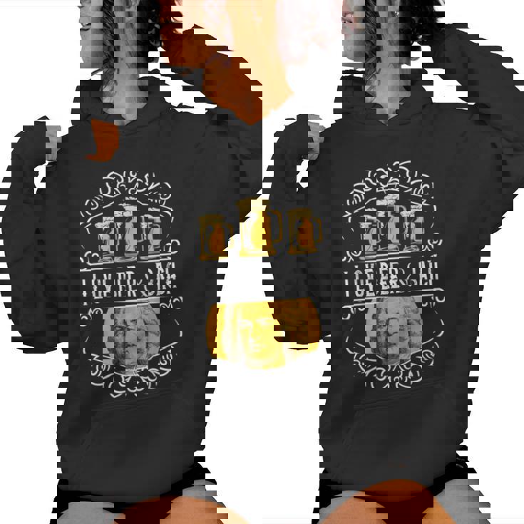 オクトーバーフェスト I Love Beer Bier & German クラシックミュージック レディースパーカー