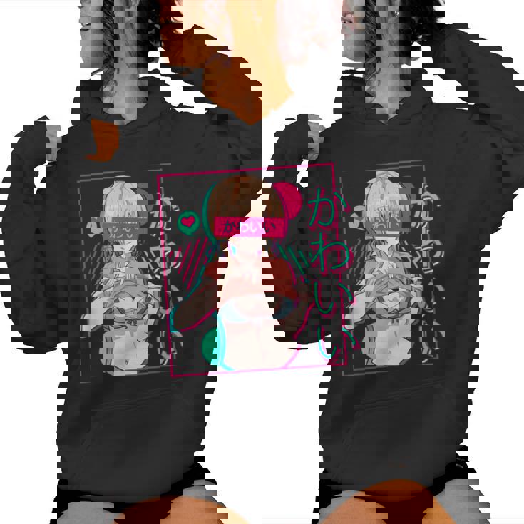 スケベなアニメの女の子 レディースパーカー