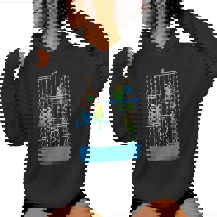 セキセイインコ かわいい 鳥 飼い主 ペット ギフト 女の子 レディースパーカー