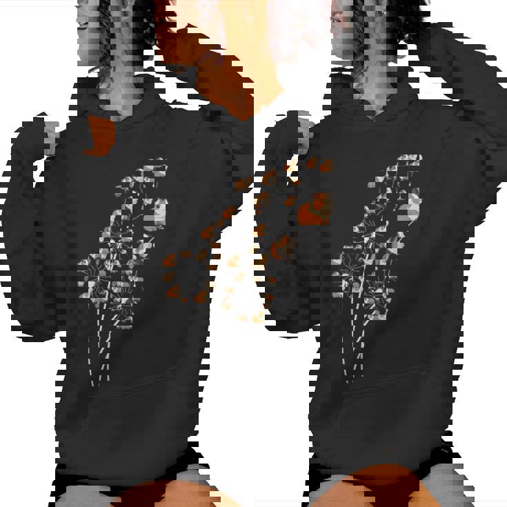 タンポポのモルモットの花、花のモルモットの木 レディースパーカー