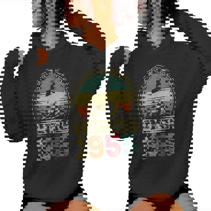 ヴィンテージ 1955 ギフト 男性 女性 長寿祝い 1955年生まれ 還暦祝い ユニークな誕生日プレゼント レディースパーカー