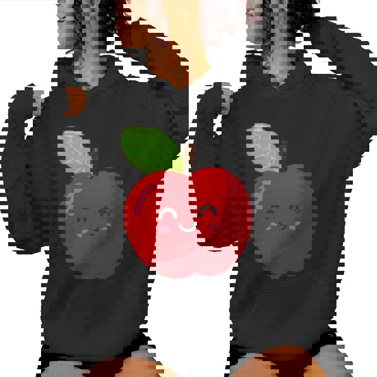 子供、女性、男性向けのミニマルな甘いリンゴ レディースパーカー