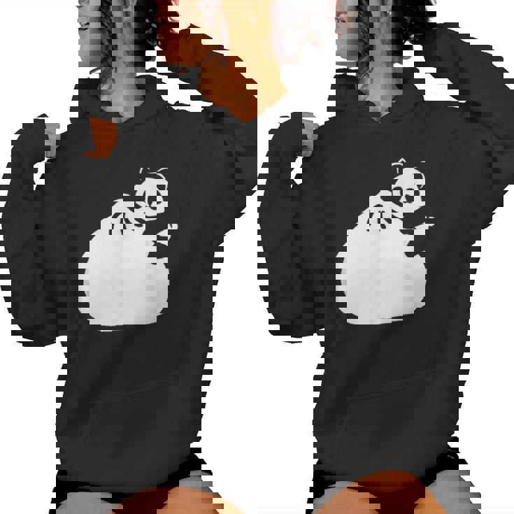 肉まんとパンダ かわいい チャイナ Pork Bunpanda レディースパーカー