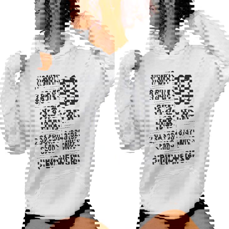 93歳の誕生日 男性 女性 面白い 93歳 レディースパーカー