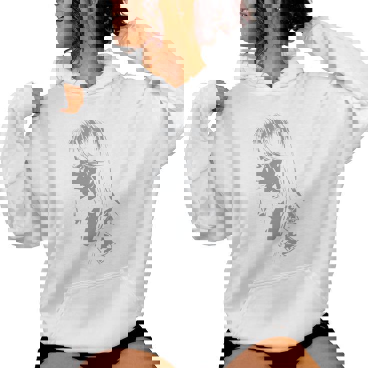 Anime Horror Girl Aestheticoft Grunge Waifu Japanese Otaku 長袖tシャツ レディースパーカー