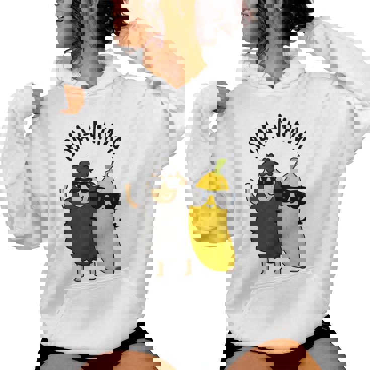 Baa-Nana おもしろバナナ羊しゃれ レディースパーカー