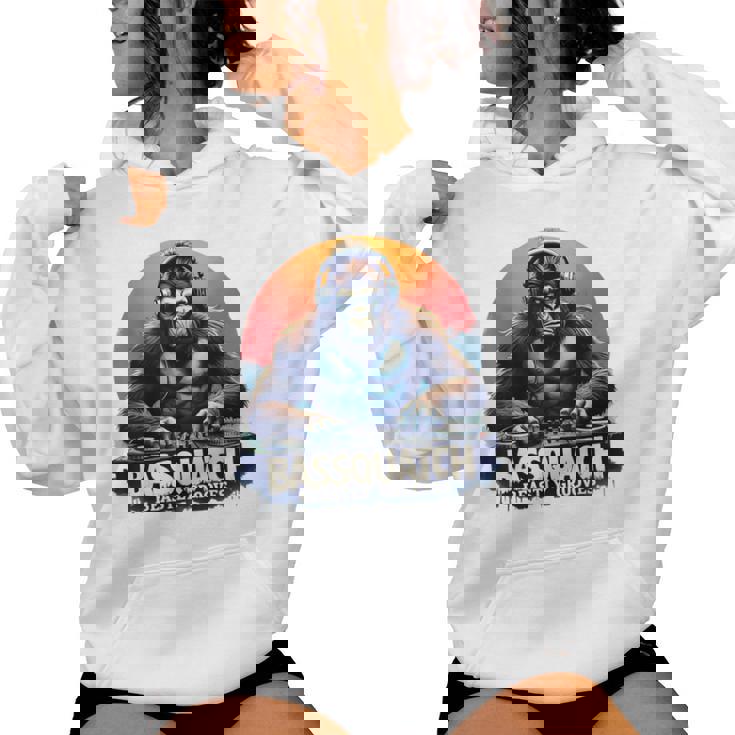 Bassquatch – Groovyasquatch Djデザイン 音楽愛好家向け レディースパーカー