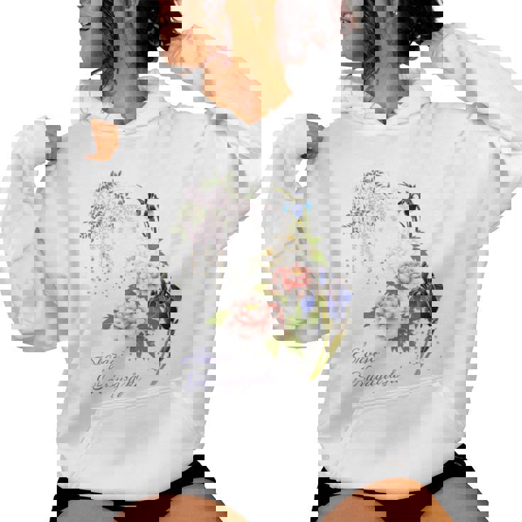 Beauty Flower（4） 長袖tシャツ レディースパーカー